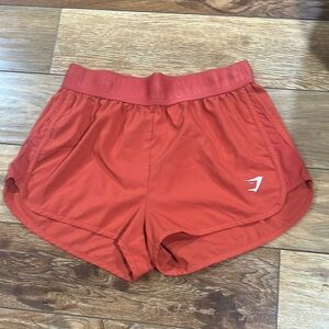 Gymshark Red Athletic Shorts Lightweight Performance